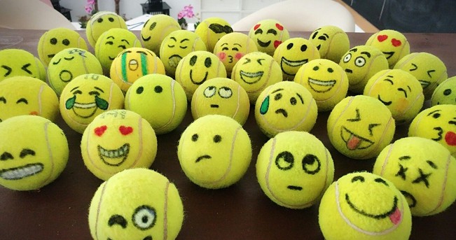 Tenisové loptičky na kreatívu 1